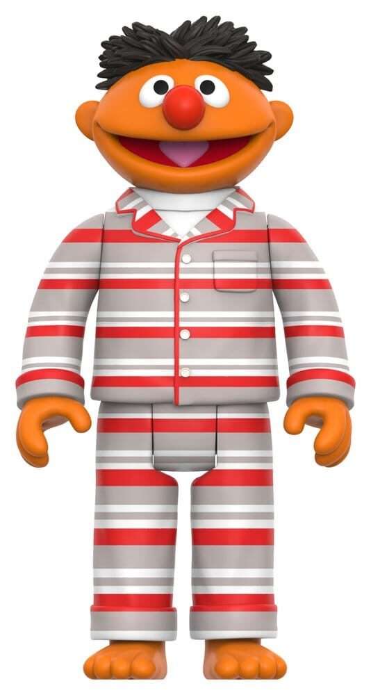 Sesame Street Reaction Action Figura Wave 06 Ernie (pjs) 10 Cm Super7