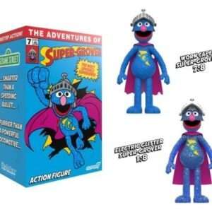 Sesame Street ReAction Action Figure Super Grover (W/Chase) Super7