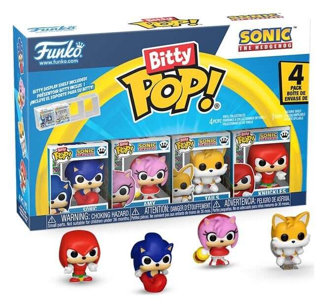 Sonic Bitty Pop! Vinile Figura 4-pack Sonic 2,5 Cm Funko