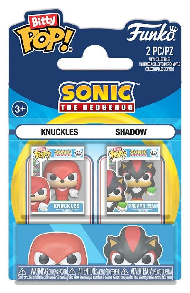 Sonic The Hedgehog Bitty POP! Vinyl Figure 2-Pack Knuckles & Shadow 2 Cm Funko