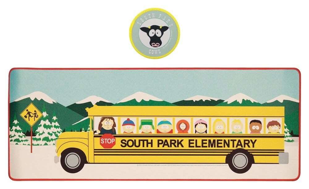 South Park Desk Pad & Sottobicchiere Set Elementary School Bus Fanattik