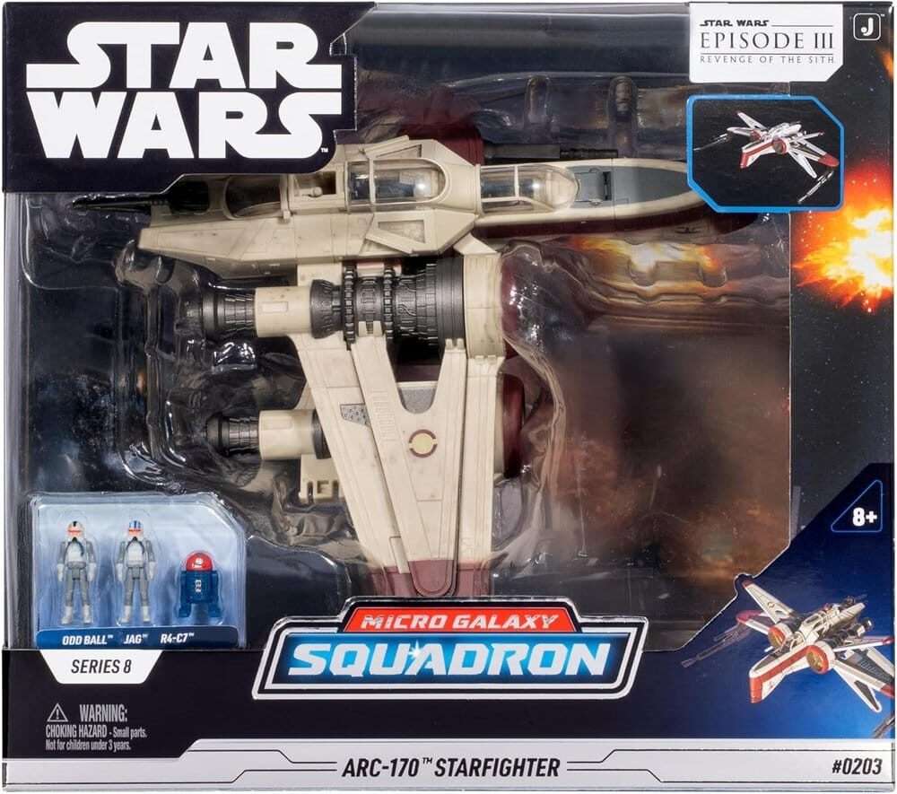 Star Wars Deluxe Vehicle ARC 170 20 Cm (Series 8) Jazwares