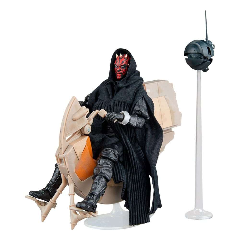 Star Wars Episode I Black Series Vehicle Con Action Figura Darth Maul & Sith Speeder Sdcc 2024 Hasbro