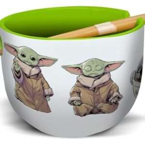 Star Wars: The Mandalorian Ramen Ciotola Con Bacchette Cinesi Grogu Stor