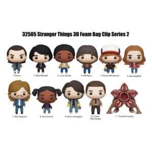 Stranger Things 3d Pvc Bag Clips Series 2 Con Figure Int.