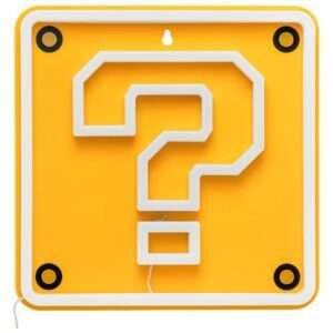 Super Mario LED Neon Wall Lamp Question Block 24 X 24 Cm Paladone Products