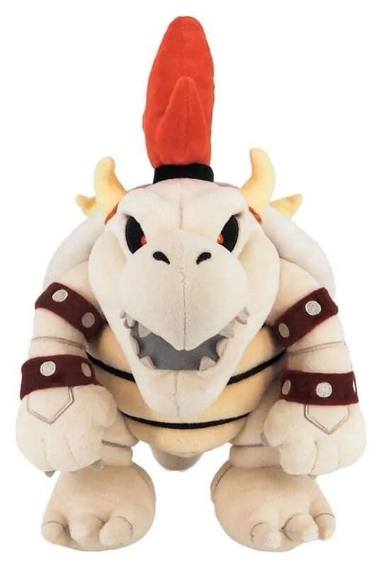 Super Mario Peluche Figura Dry Bowser 32 Cm Sanei