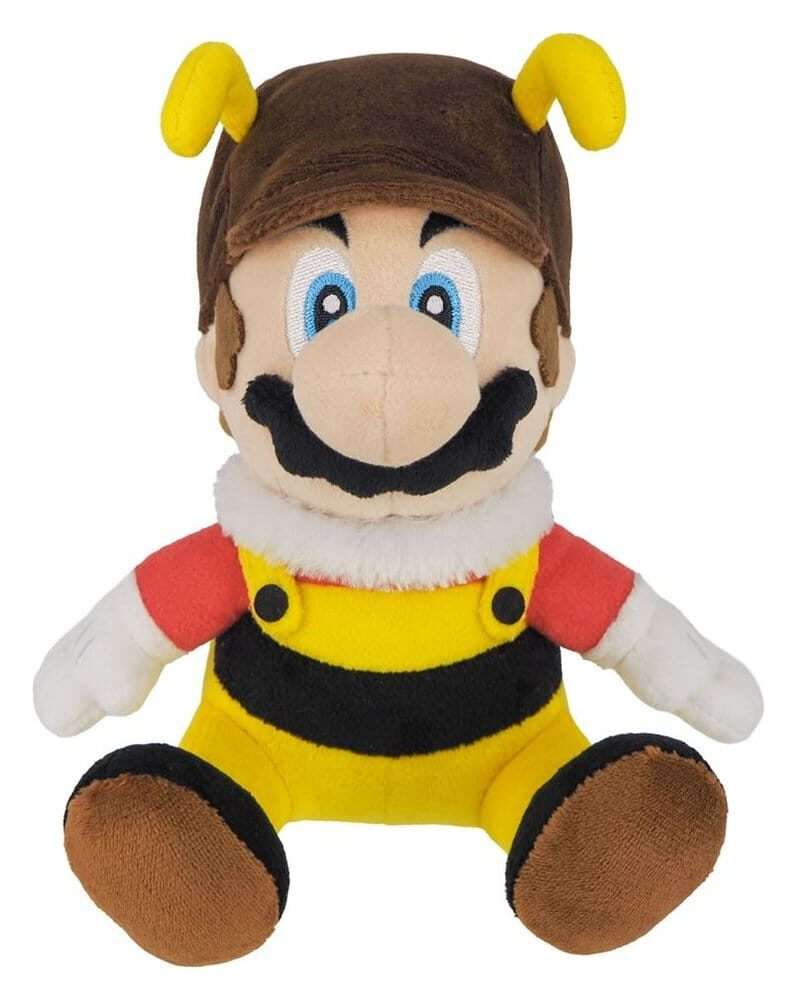 Super Mario Plush Figure Bee Mario 18 Cm Sanei
