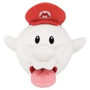 Super Mario Plush Figure Boo Mario 21 Cm Sanei