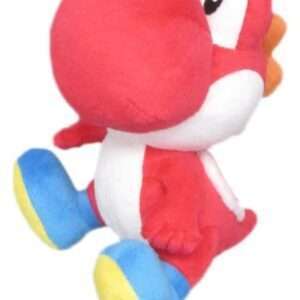 Super Mario Plush Figure Yoshi Red 17 Cm Sanei