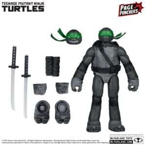 Tartarughe Ninja 5"" Leonardo Fig W/comics Bw&g Var Action Figura Mcfarlane Toys 2025