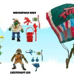 Tartarughe Ninja Classic Action Figures 4-pack Eroi delle fogne con il Paracadute - Playmates