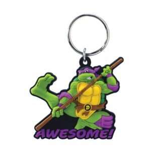 Tartarughe Ninja Soft Touch Pvc Bag Clip Donatello Con Figure Int.