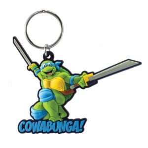 Tartarughe Ninja Soft Touch Pvc Bag Clip Leonardo Con Figure Int.