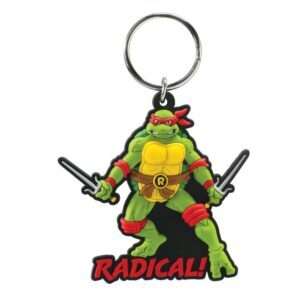 Tartarughe Ninja Soft Touch Pvc Bag Clip Raphael Con Figure Int.