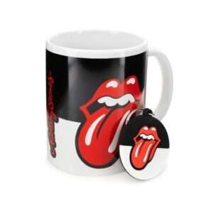 The Rolling Stones mug and keychain set Pyramid