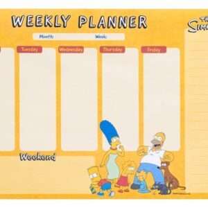 The Simpsons Weekly Planner A4 Grupo Erik