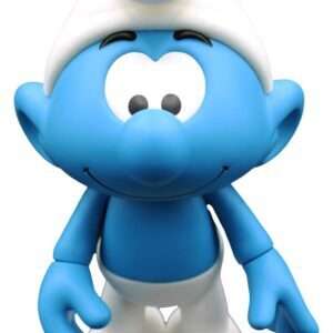 The Smurfs Vinile Figura Smurf White E Blue - Flocked 19 Cm Puppy