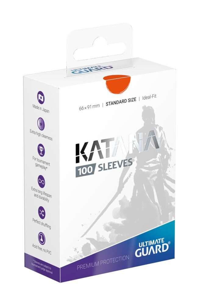 Ultimate Guard Katana Sleeves Standard Size Orange (100) Ultimate Guard