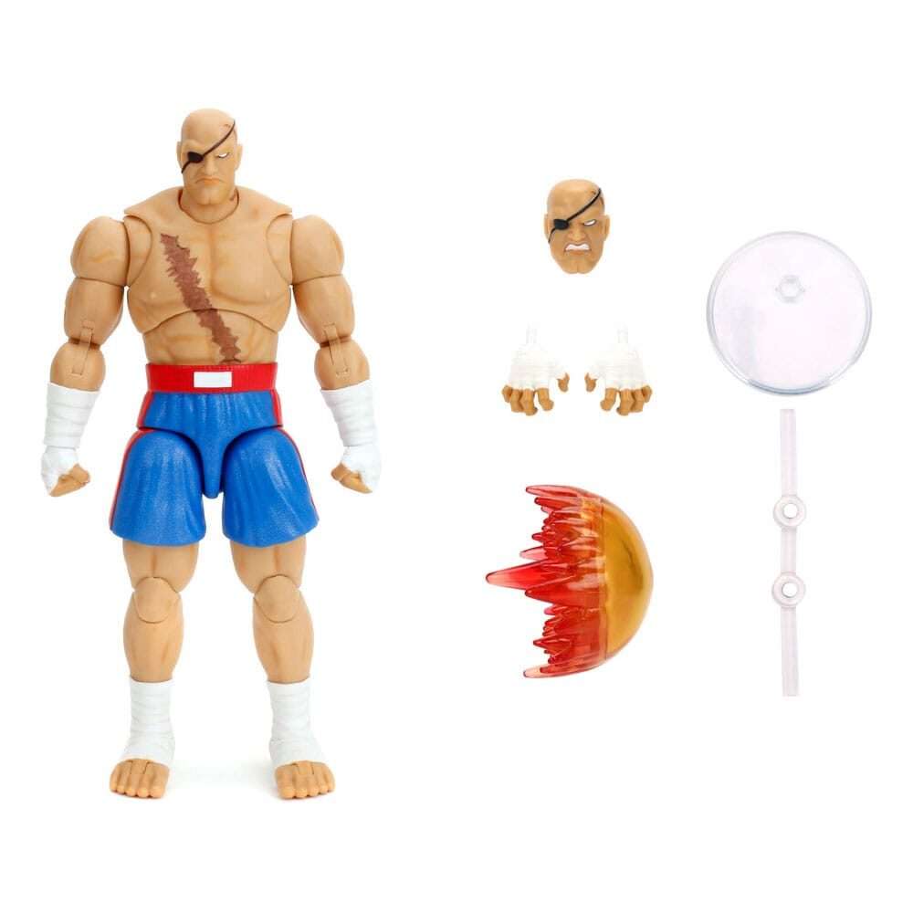 Ultra Street Fighter Ii: The Final Challengers Action Figura 1/12 Sagat 19 Cm Jada Toys