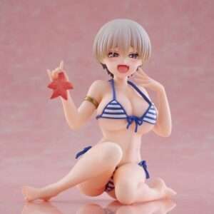 Uzaki-chan Wants To Hang Out! Desktop Cute Pvc Figura Hana Uzaki (swim Wear Ver.) 13 Cm Taito Prize