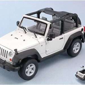 Welly WE22489W JEEP WRANGLER 2007 WHITE 1:24 Modellino