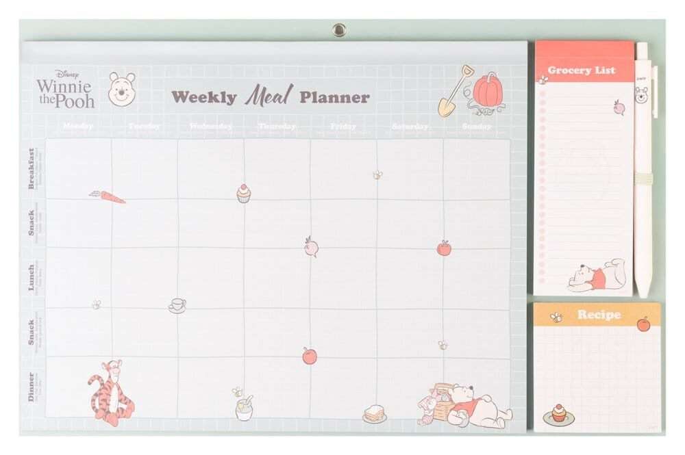 Winnie The Pooh 100th Anniversary Magnetic Meal Planner Grupo Erik