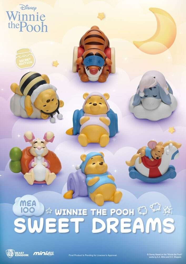 Winnie The Pooh Mini Uova Attack Blind Box Figures Sweet Dreams 6 Cm Beast Kingdom Toys