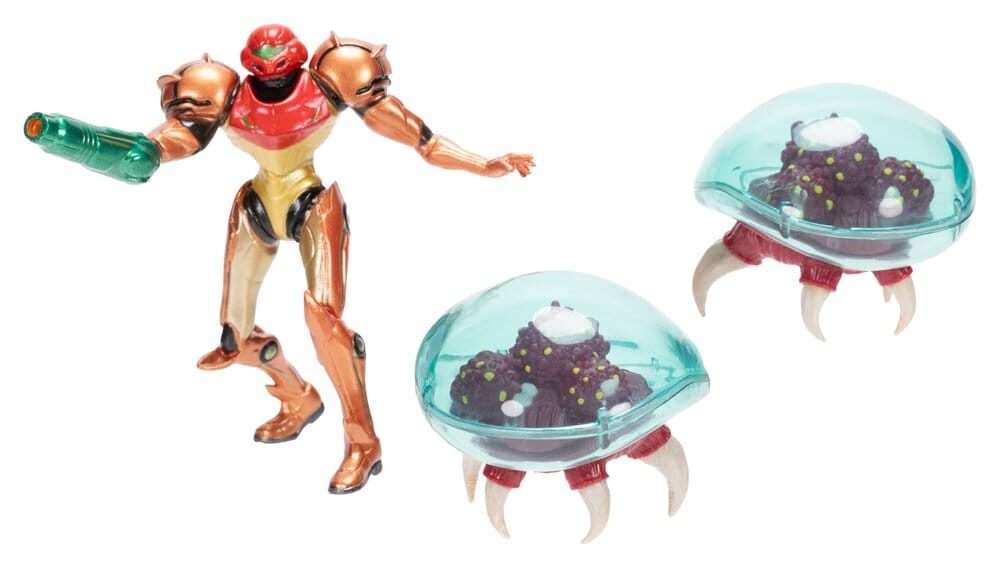 World Of Nintendo Metroid Mini Figura 3-pack Samus Bounty Hunter 6 Cm Jakks Pacific