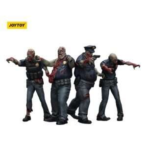 Zombie Dark Source Action Figures 4-Pack Police (Male) 8 Cm Joy Toy (CN)