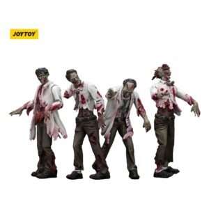 Zombie Dark Source Action Figures 4-Pack Scientists (Male) 8 Cm Joy Toy (CN)