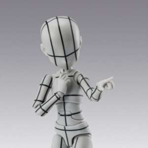 Body-chan Ken Sugimori Edition Wireframe (gray) Shf Action Figura Bandai