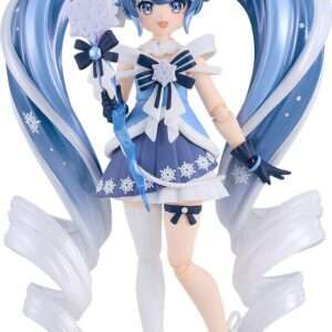 Character Vocal Series 01: Hatsune Miku Figma Action Figura Snow Miku: Cristallo Snow Ver. 13 Cm Good Smile Company