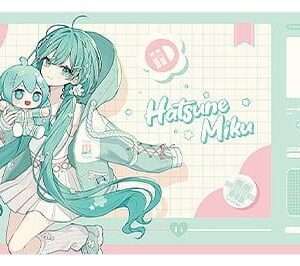 Character Vocal Series 01: Hatsune Miku Miku Hug Series Desk Mat: Flower Ver. 70 X 40 Cm Good Smile Company