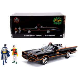 Dc Comics Batman E Robin Batmovil Metal 1966 Car + Figura Set Jada Toys
