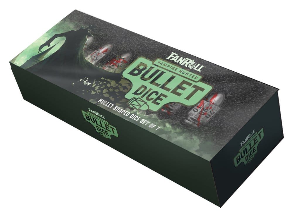 FanRoll Resin Bullet Poly Dice Set Vampire Hunter (7) FanRoll