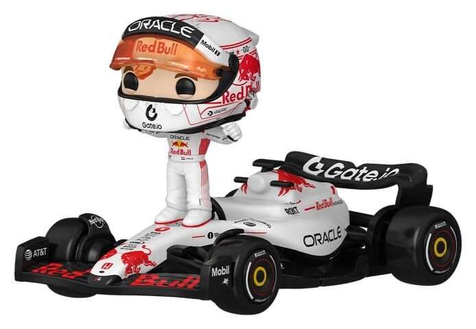 Formel 1 POP! Rides Super Deluxe Vinyl Figure Verstappen (White) 15 Cm Funko