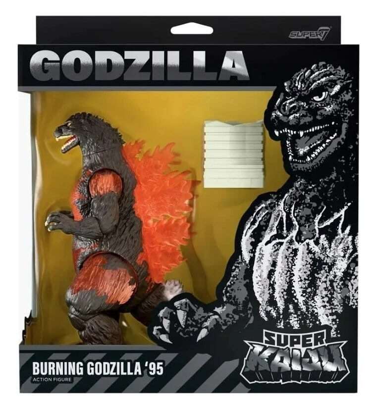Godzilla Toho Super Kaiju Action Figure Wave 02 Burning Godzilla '95 Super7