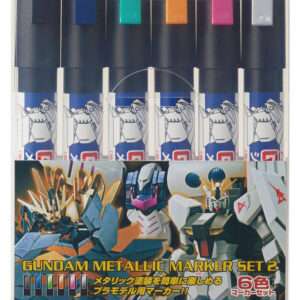 Gsi Creos Gundam Marker Ams-125 Metallolic Set 2 Pennarello