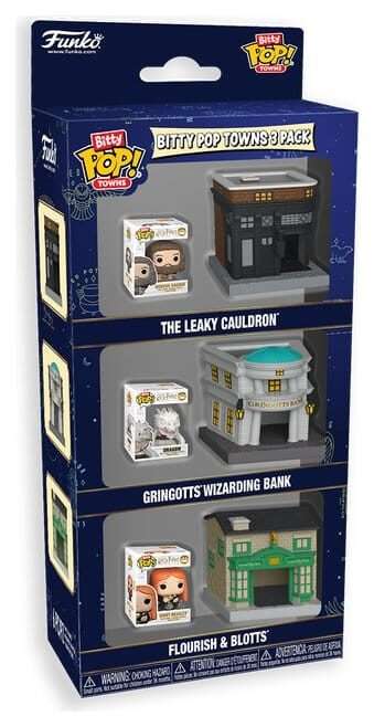 Harry Potter Bitty POP! Towns Vinyl Figure 3-Pack Diagon Alley Funko