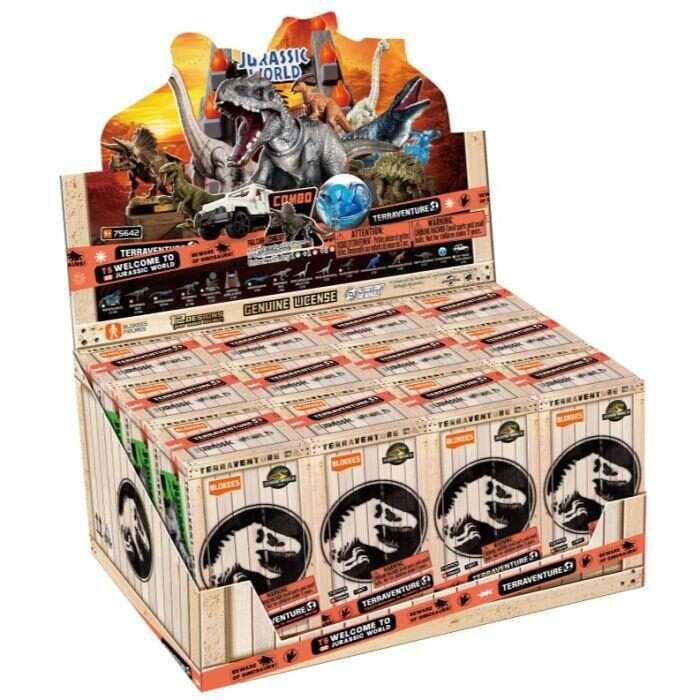 Jurassic World Terraventure Ts02 Model Kit Blind Box Set 12 pcs 7 Cm Blokees
