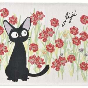 Kiki's Delivery Service Cloth Lunch Napkin Jiji Red Flowers Marushin
