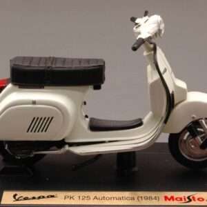 Maisto MI4337W VESPA PK 125 AUTOMATICA 1984 CREAM 1:18 Modellino