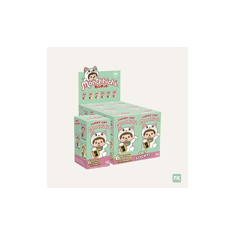 MONCHHICI LUCKY CAT BLIND BOX (6) Mini Figura Abystyle Studio