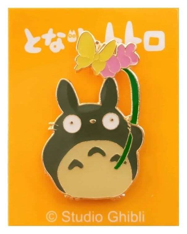 My Neighbor Totoro Pin Totoro With Flower Benelic