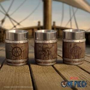 ONE PIECE BARREL SHOT GLASS SET (3) Bicchieri NEMESIS NOW
