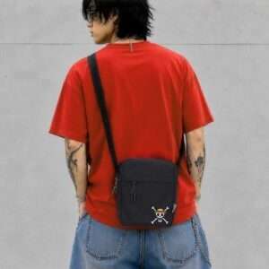ONE PIECE LUFFY JOLLY ROGER CROSSBODY BAG (BLACK) Tracolla NEMESIS NOW