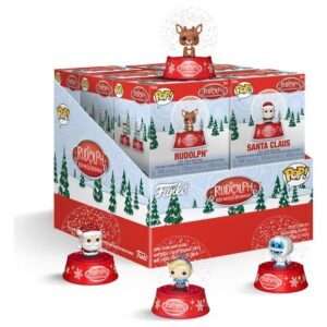 Rudolph The Red-Nosed Reindeer Mystery Minis Snow Globes 12 Pc 5 Cm Blind Box Funko