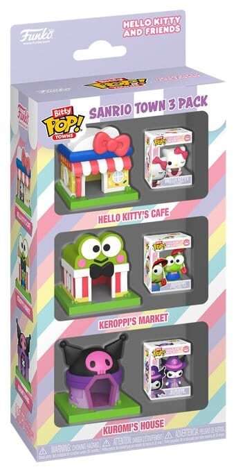 Sanrio Bitty POP! Towns Vinyl Figure 3-Pack SanrioTown Funko
