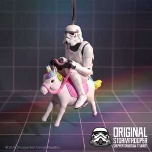 STORMTROOPER GIDDY UP HANGING ORNAMENT Decorazioni Natalizie NEMESIS NOW